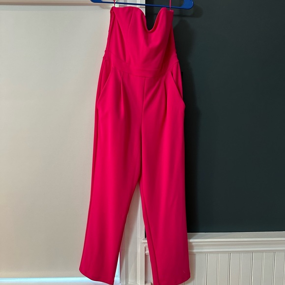 Express Pants & Jumpsuits Express Jumpsuit Hot Pink Size 6 Poshmark